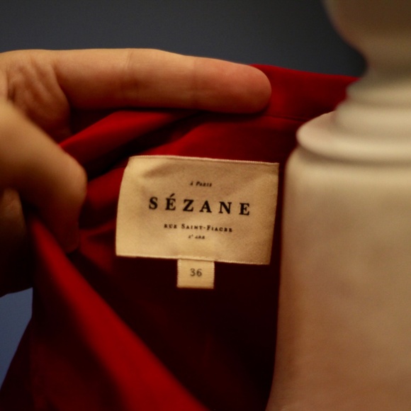 Sezane Maxence 100% Silk Top - Picture 3 of 4
